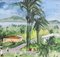 Robert Humblot, The Bay of Fort-de-France Martinique, 1959, Oil on Canvas, Framed 9