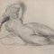 Guillaume Dulac, Portrait of Reclining Nude, 1920s, Pencil Drawing on Paper, Framed 7