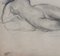 Guillaume Dulac, Portrait of Reclining Nude, 1920s, Pencil Drawing on Paper, Framed 8