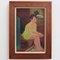 François Diana, Seated Woman, 1970s, Oil on Board, Framed 2