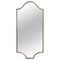 Mid-Century Italian Wall Mirror with Brass Frame in the style of Gio Ponti, 1950s, Image 1