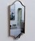 Mid-Century Italian Wall Mirror with Brass Frame in the style of Gio Ponti, 1950s 2