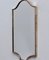 Mid-Century Italian Wall Mirror with Brass Frame in the style of Gio Ponti, 1950s 6