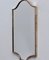 Mid-Century Italian Wall Mirror with Brass Frame in the style of Gio Ponti, 1950s, Image 6