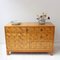 Vintage Italian Lacquered Bamboo Marquetry Credenza, 1970s, Image 2