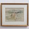 Genevieve Gallibert, Grazing Cattle in Normandy, 1930s, Watercolor, Framed 2