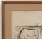 Genevieve Gallibert, Cavalli al pascolo, anni '30, inchiostro su carta, con cornice, Immagine 4