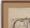 Genevieve Gallibert, Grazing Horses in the Camargue, 1930s, Ink on Paper, Framed 4