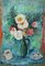 Lilian Whitteker, Blumenstrauß im Krug, 1960er, Öl auf Leinwand, Gerahmt 1