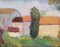 Anna Costa, Paesaggio provenzale, anni '50, Olio su tela, con cornice, Immagine 8
