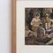 Yves Brayer, Soldiers Playing Cards, 1939, Watercolor, Framed 5
