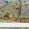 Artista della scuola francese, Vedute del Madagascar, anni '60, Guazzo su carta, con cornice, Immagine 9