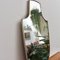 Espejo de pared italiano vintage con marco de latón, años 50, Imagen 7