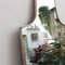 Espejo de pared italiano vintage con marco de latón, años 50, Imagen 4