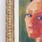 Anna Costa, Portrait of a Young Woman, 1960s, Oil on Board, Framed 9