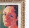 Anna Costa, Portrait of a Young Woman, 1960s, Oil on Board, Framed, Image 4