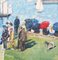 French Modern School Artist, Port of Saint-Malo, 1984, Oil on Canvas, Framed 14