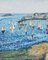 French Modern School Artist, Port of Saint-Malo, 1984, Oil on Canvas, Framed 4