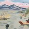 Yves Brayer, Mexican Fishermen in Lake Patzcuaro, Lithographie, 1963, gerahmt 16