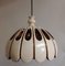 Vintage German Rustic Ceiling Lamp in Beige-Brown Ceramic, 1970s 4