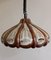 Vintage German Rustic Ceiling Lamp in Brown Ceramic, 1970s, Image 4
