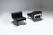 Black Leather Ombra 512 Lounge Chairs by Charlotte Perriand for Cassina ,Italy, Set of 2, Image 1