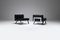 Black Leather Ombra 512 Lounge Chairs by Charlotte Perriand for Cassina ,Italy, Set of 2 9