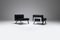 Black Leather Ombra 512 Lounge Chairs by Charlotte Perriand for Cassina ,Italy, Set of 2, Image 9