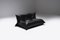 Yoko in Original Black Leather Lounge Chair by Michel Ducaroy for Ligne Roset 12