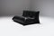 Poltrona Yoko in pelle nera originale di Michel Ducaroy per Ligne Roset, Immagine 11