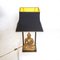 Buddha Table Lamp in Gilded Plaster and Brass, 1970s 5