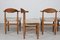 Danish Dining Chairs in Oak & Sheepskin attributed to Henning Kjærnulf for Nyrup, 1970s, Set of 4, Image 5