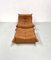 French Toffee Brown Togo Lounge Chair with Ottoman by Michel Ducaroy for Ligne Roset, 1970s, Set of 2 6