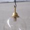 Mid-Century Italian Clear Glass and Brass Pendant Light, Image 7