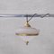 Mid-Century French Brass and Glass 2-Tone Pendant Light 9