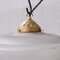 Mid-Century French Brass and Glass 2-Tone Pendant Light, Image 6