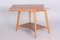 Mid-Century Czech Beech and Oak Folding Table, 1950s 12