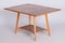 Mid-Century Czech Beech and Oak Folding Table, 1950s 10