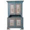 Swedish Blue Country Cabinet 1