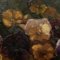 Natura morta con viole, olio su pannello, con cornice, 1880s, Immagine 3