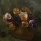 Natura morta con viole, olio su pannello, con cornice, 1880s, Immagine 5