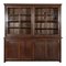 Large English Oak Glazed Housekeepers Cabinet, 1870 1