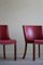 Danish Modern Chairs in Oak and Leather by Kaj Gottlob, 1950s, Set of 2 11