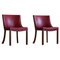 Danish Modern Chairs in Oak and Leather by Kaj Gottlob, 1950s, Set of 2, Image 1