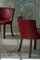 Chaises Modernes en Chêne et Cuir par Kaj Gottlob, 1950s, Set de 2 3