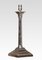 Lámpara de mesa corintia columna de plata, años 20, Imagen 5