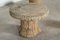 French Faux Bois Stone Garden Table and Stools, Set of 5 7