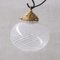 Mid-Century Italian Glass and Brass Pendant Light 2