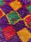 Großer Runnerbunter Boucherouite Berber Teppich aus Baumwolle 8