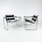 Mid-Century Tubular and Leather Lounge Chairs, 1970s, Set of 2 6